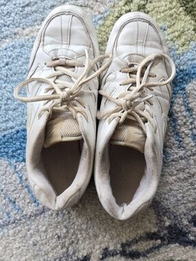Women’s White Athletic Sneakers/Cheer Shoes - Lightweight Comfort